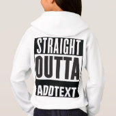 Straight Outta voegt jouw tekst toe (Achterkant)