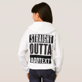 Straight Outta voegt jouw tekst toe (Achterkant volledig)