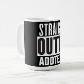 Straight Outta voegt jouw tekst toe Koffiemok (Voorkant links)