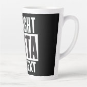 Straight Outta voegt jouw tekst toe Latte Mok (Rechts)