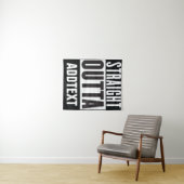 Straight Outta voegt jouw tekst toe Wandkleed (In Situ (horizontaal))