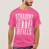 Straight Outta vult grappige apotheek citaat arts T-shirt (Voorkant)