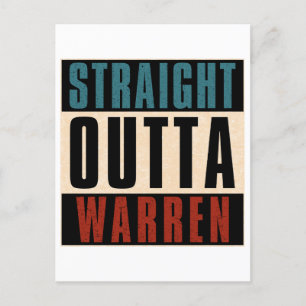 Straight Outta Warren Michigan MI Briefkaart