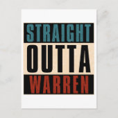 Straight Outta Warren Michigan MI Briefkaart (Voorkant)