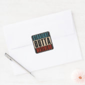 Straight Outta Waterloo Iowa IA Vierkante Sticker (Envelop)