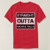 Straight Outta Wichita Herfsten Texas  Distres T-shirt (Design voorkant)