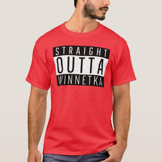 Straight Outta Winnetka Illinois Oversized T-shirt (Voorkant)