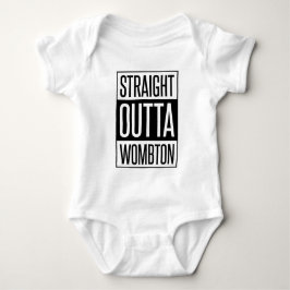 Straight Outta Wombton Funny Baby Romper