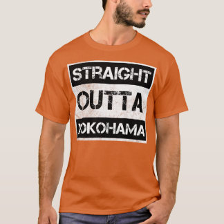 Straight Outta Yokohama Japan Vintage Noodlijdend  T-shirt