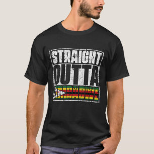 Straight Outta Zimbabwe Flag T-shirt