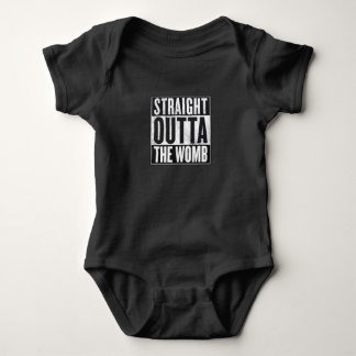Straight Outthe Womb - Baby groeit Romper