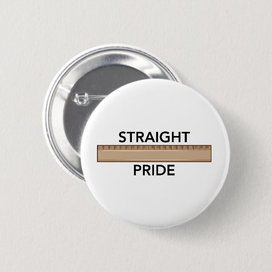 Straight Pride Button (Voorkant /achterkant)