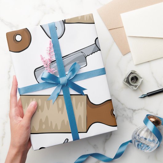  Straight Razor en Strop Barber Shop Cadeaupapier