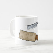 Straight Razor en Strop Barber Shop Koffiemok (Voorkant links)
