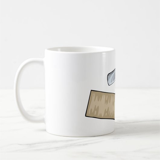 Straight Razor en Strop Barber Shop Koffiemok (Links)