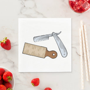 Straight Razor en Strop Barber Shop Servet