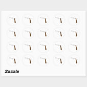 Straight Razor Ronde Sticker (Vel)