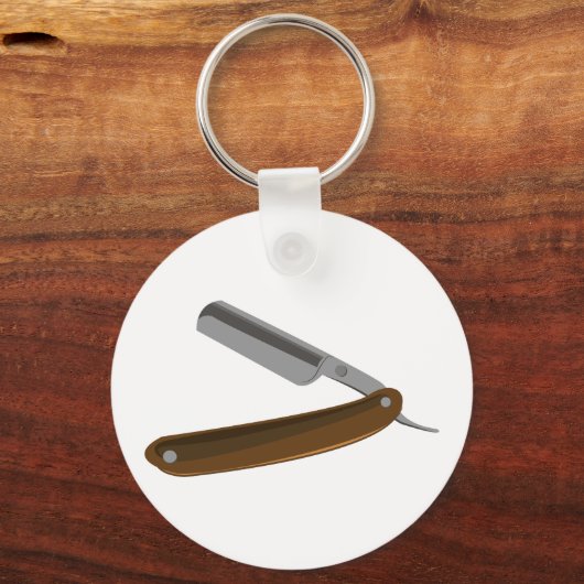 Straight Razor Sleutelhanger (Voorkant)