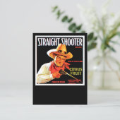 Straight Shooter Briefkaart (Staand voorkant)