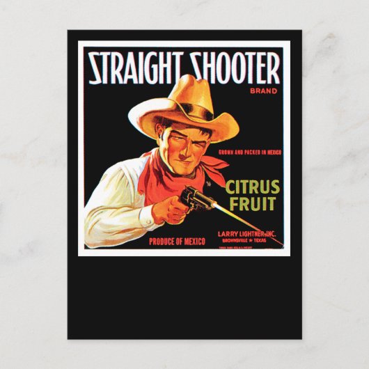 Straight Shooter Briefkaart (Voorkant)