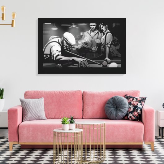 Straight Shooter Canvas Afdruk (Insitu (Woonkamer))