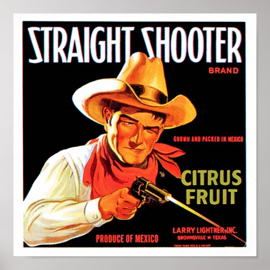 Straight Shooter Poster (Voorkant)