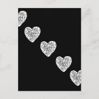Straight to My Heart - Black and White Briefkaart