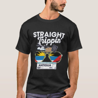 Straight Trippin' Antigua Vakantie Tour Reizen Tri T-shirt