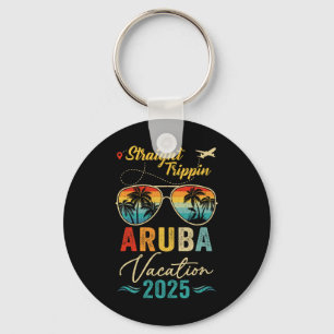 Straight Trippin Aruba 2025 Familie Zomervakantie Sleutelhanger
