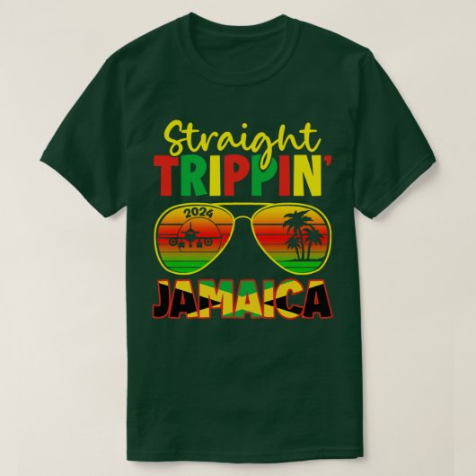 Straight Trippin Cancun mexico Jamaica Trip Gift F T-shirt (Design voorkant)