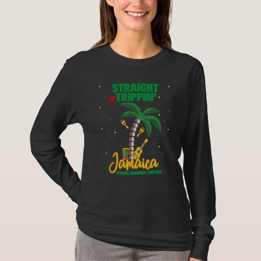 Straight Trippin Jamaica Group Vacation Matching T-shirt (Voorkant)