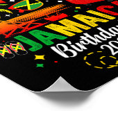 Straight Trippin' Jamaica Vakantie 2025 Verjaardag Poster (Hoek)