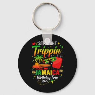 Straight Trippin' Jamaica Vakantie 2025 Verjaardag Sleutelhanger