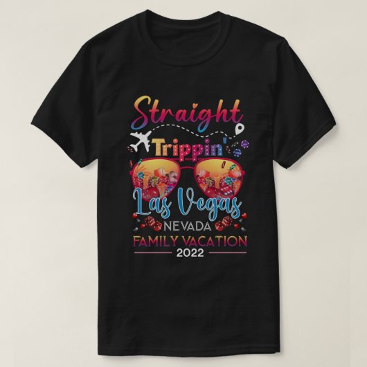 Straight Trippin Las Vegas, Nevada 2022 T-shirt (Design voorkant)