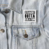 STRAIGHT uit isolatie Vierkante Button 5,1 Cm (In situ)