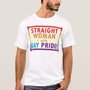Straight Woman met Gay Pride T-shirt