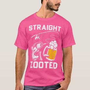 Straight Zooted Fish Beer Angel Rod Gevist T-shirt