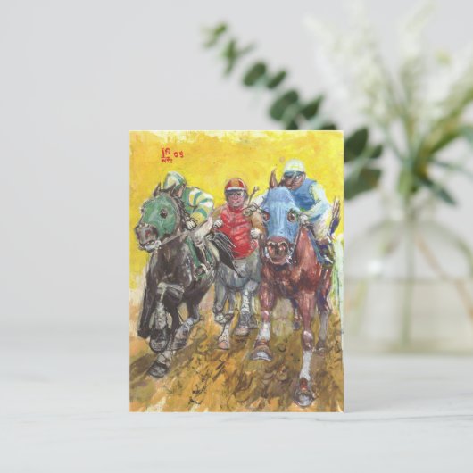 STRAIGHTAWAY! briefkaart (Staand voorkant)