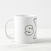 Straightedge 004 koffiemok (Links)