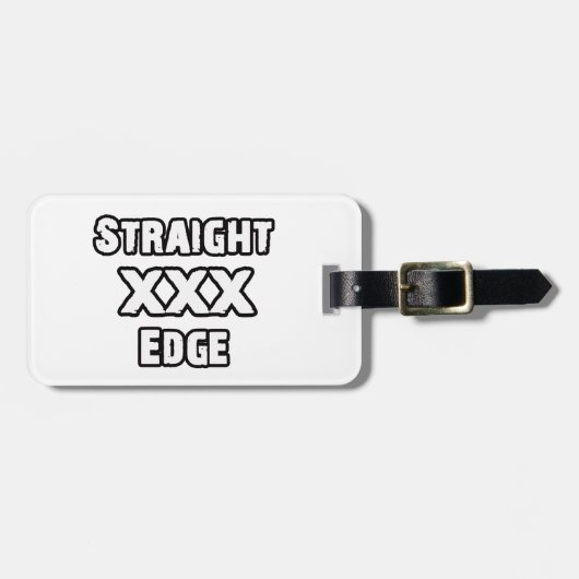 Straightedge Bagagelabel (Voorkant horizontaal)