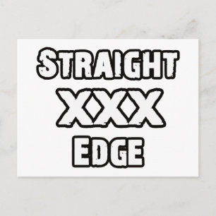 Straightedge Briefkaart
