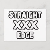 Straightedge Briefkaart (Voorkant)
