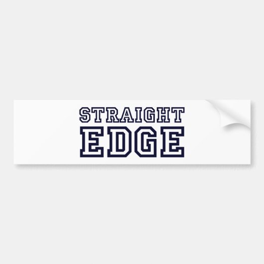StraightEdge Bumpersticker (Voorkant)