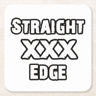 Straightedge Kartonnen Onderzetters