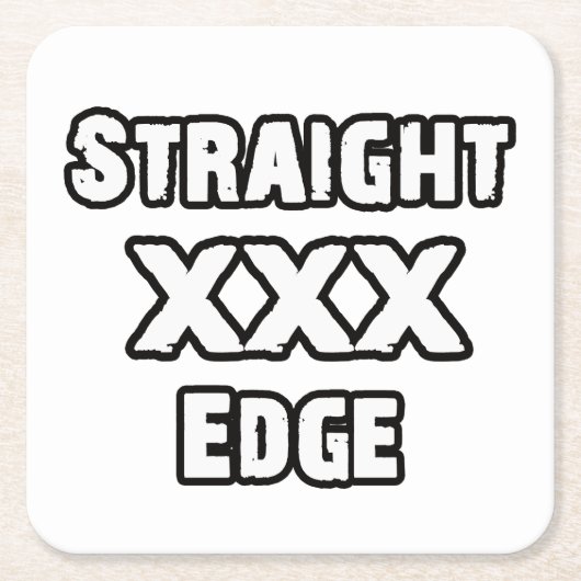 Straightedge Kartonnen Onderzetters (Voorkant)