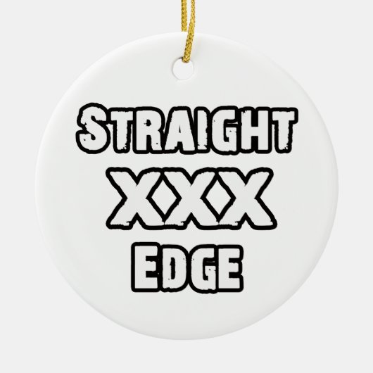 Straightedge Keramisch Ornament (Voorkant)