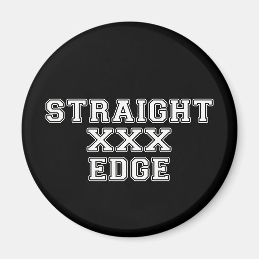 Straightedge Magneet (Voorkant)