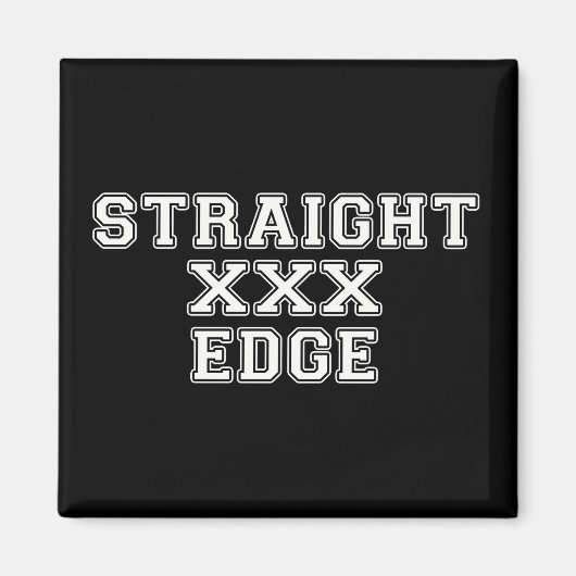 Straightedge Magneet (Voorkant)