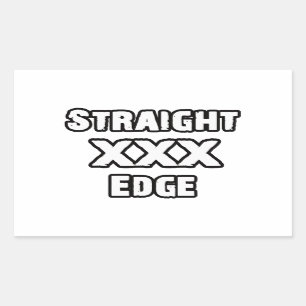Straightedge Rechthoekige Sticker