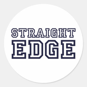 StraightEdge Ronde Sticker